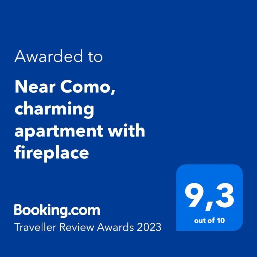 Near Como, Charming Apartment With Fireplace Грандате Екстериор снимка